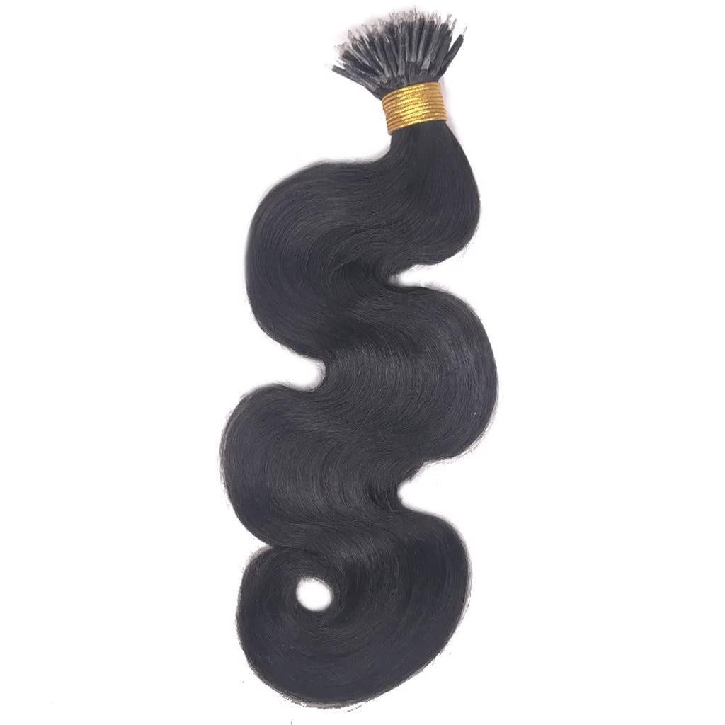 Extensions cheveux naturels Nano Ring ondulés 24 pouces pour coiffures de mariage