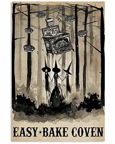 SIGNCHAT Easy Bake Coven Witch Affiche décorative vintage Halloween 20,3 x 30,5 cm Cover