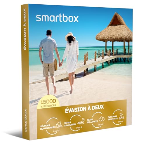 SMARTBOX - Coffret Cadeau Couple - Idée Cadeau Original : Choisissez Parmi 15000 expériences romantiques, gourmandes, Bien-être ou Aventure