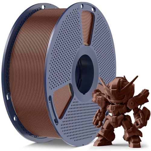 SUNLU Macaron PLA Meta Filament Tougher Neatly Wound 3D Filament 1KG PLA 3D Printer Filament 1.75mm Fits for Most FDM 3D Printers 1KG Spool(2.2lbs) meta pla Chocolate