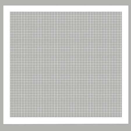 Eggcrate Return Grille, T-grid Ceiling, 22" x 22", Wht, PK2