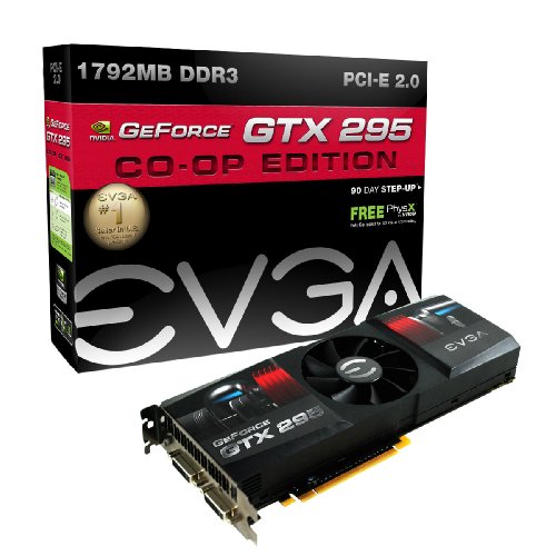 EVGA GeForce GTX295 Co-op Edition 1792MB DDR3 PCI-Express 2.0 Graphics Card 017-P3-1295-AR