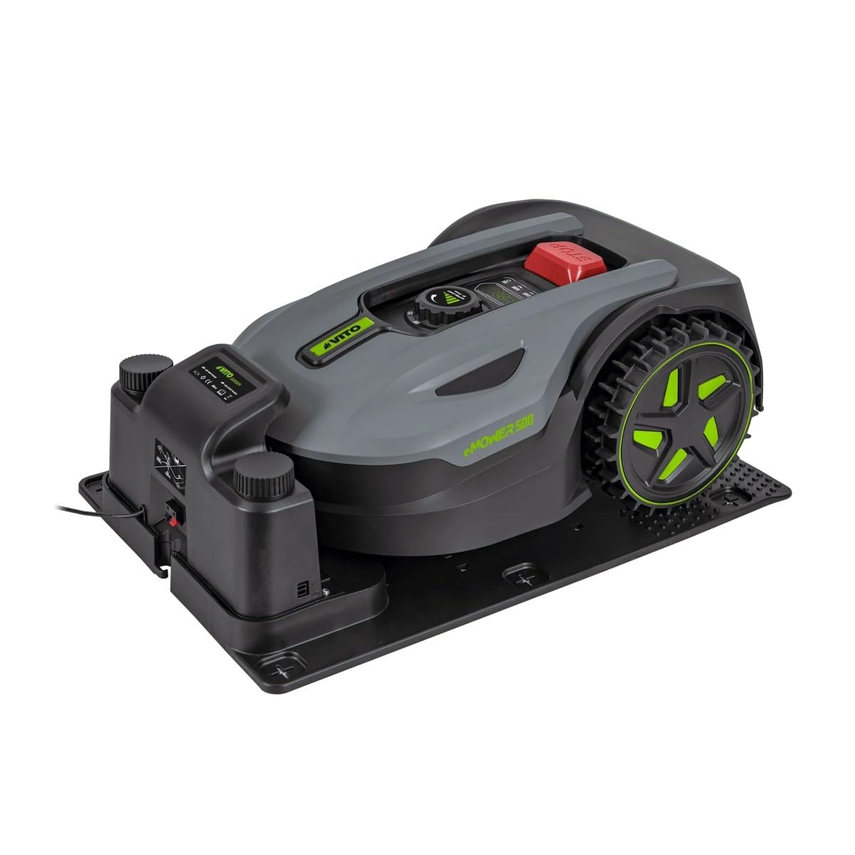 VITO - Robot Tondeuse Connecté EMOWER500 pour Jardin 500m² Max 20V 2.5Ah - Moteur Brushless — vue 3