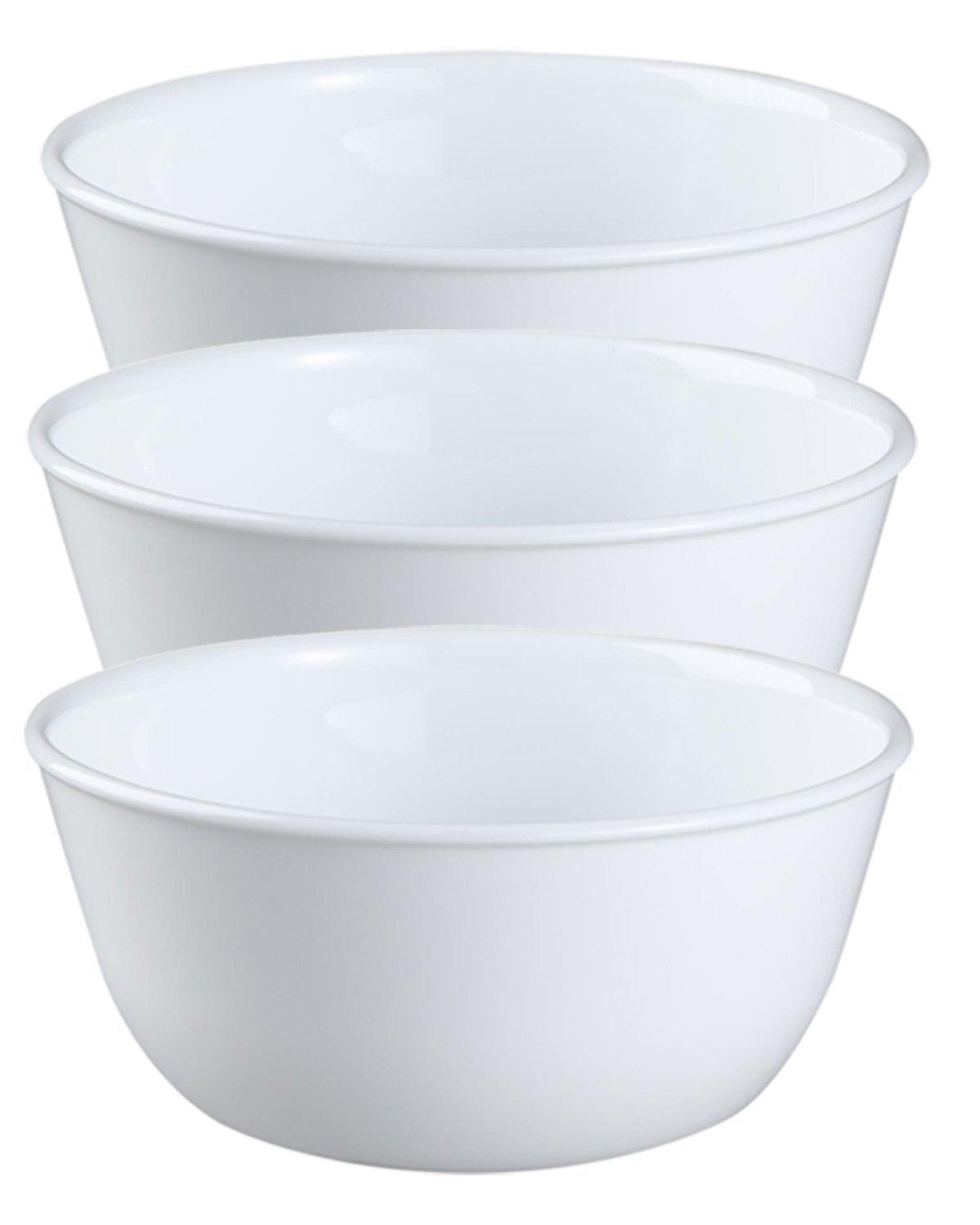 Corelle Bowl Corelle Winter Frost White Soup Bowls 28oz, Set Of