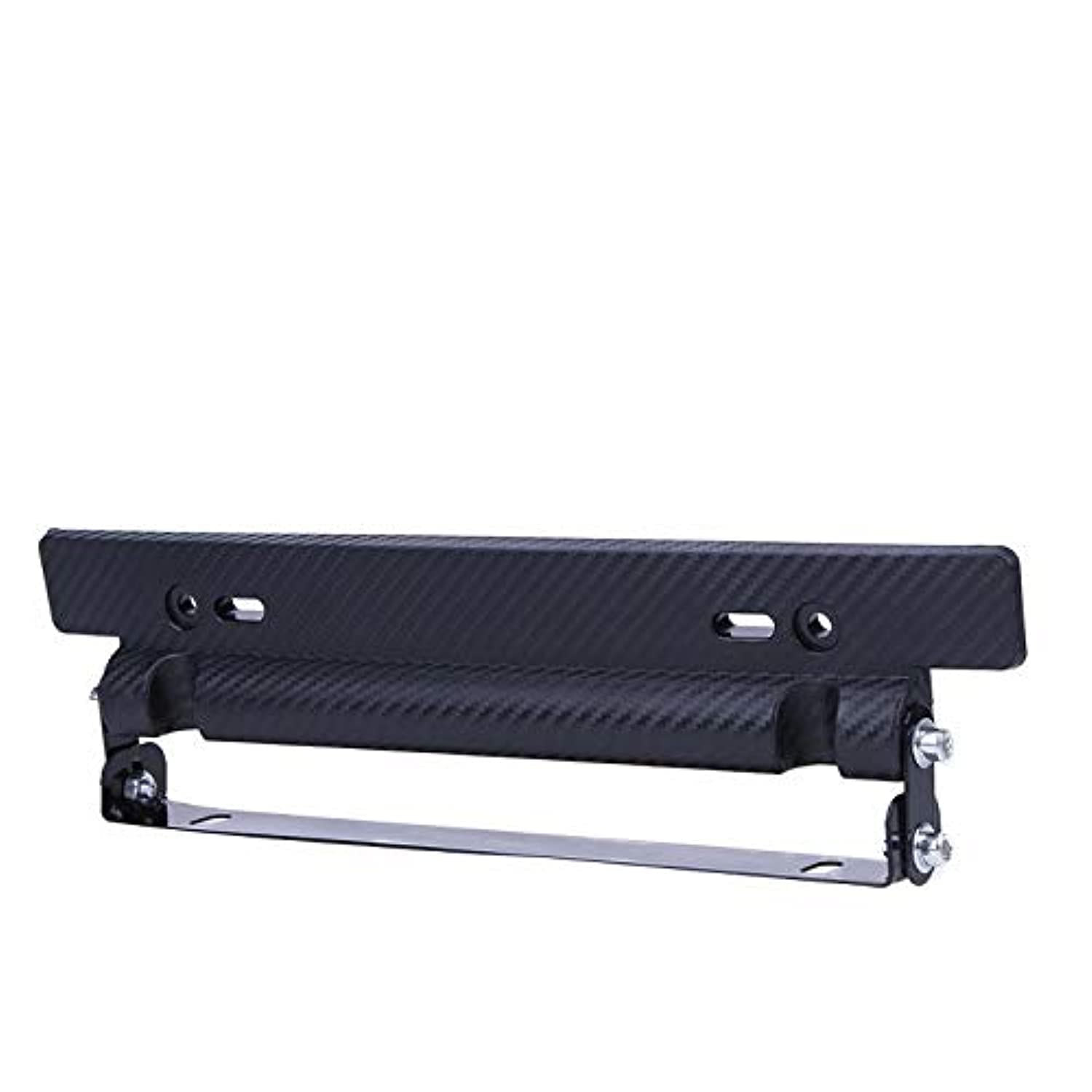 Universal Adjustable Car Number License Plate Frame Holder Car-styling Carbon Fiber Mount Bracket