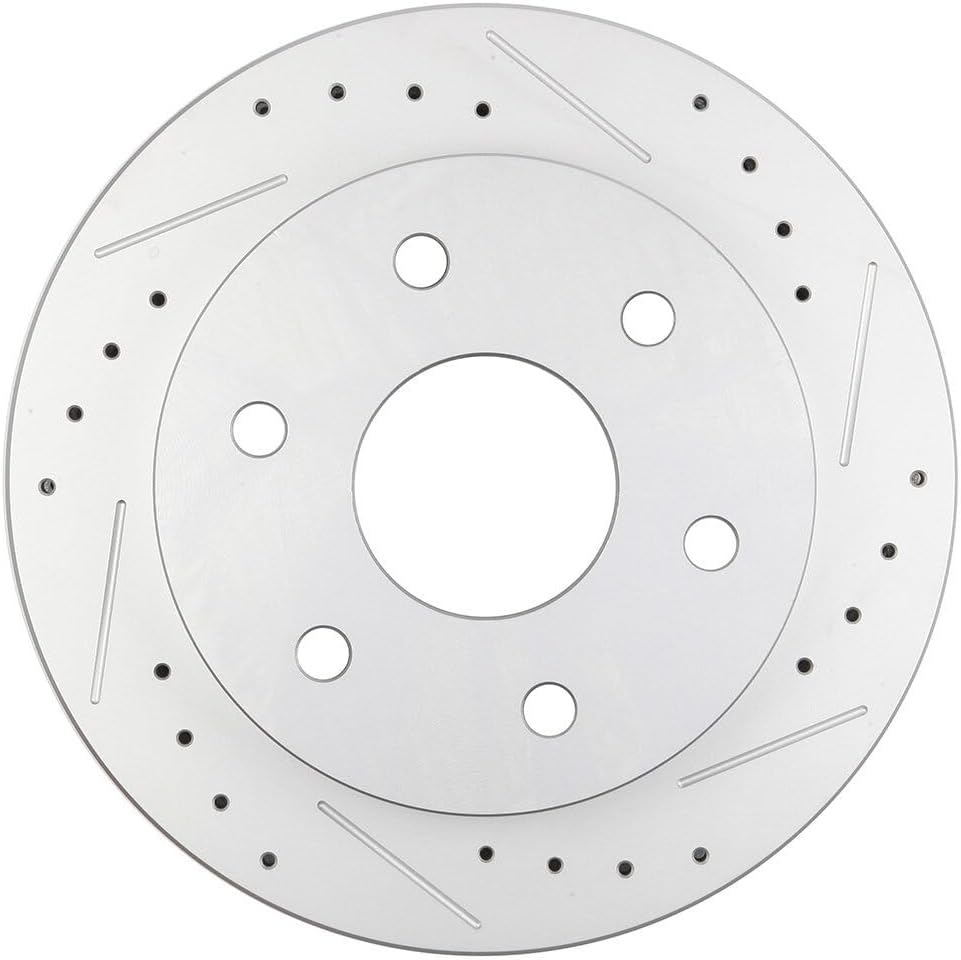 ECCPP 6-Lugs Vented-Silver Brake Rotors 2pcs - For Cadillac Escalade,for Chevy Blazer,K1500,K1500 Suburban,K2500,Suburban 1500,Tahoe,for GMC Jimmy,K1500,K1500 Suburban,K2500 Suburban,Yukon