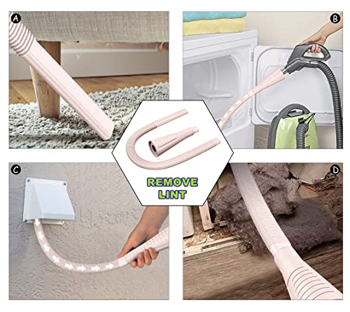 image for Sealegend 2 Pieces Dryer Vent Cleaner Kit Dryer Lint Brush Vacuum Hose