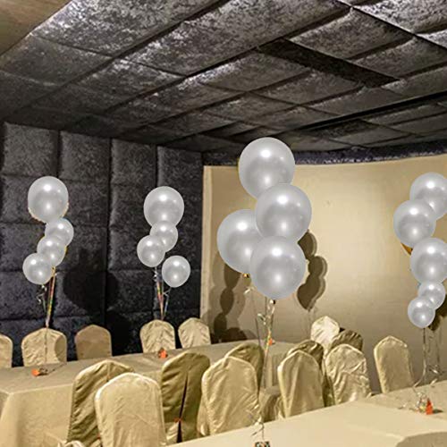 Elecrainbow 5 Inch 100 Pieces Mini Small Silver Balloons For Graduation Birthday Baby Shower Wedding Thanksgiving Anniversary Party Decorations #TOP4