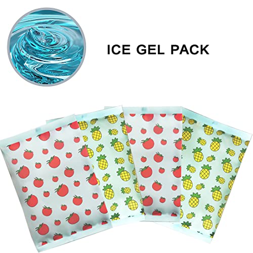Ice Pack For Lunch Bags, Lunch Ice Pack- Reusable Ice Packs For Cooler And Lunch Box - Long Lasting, Lightweight, Soft Gel Ice Packs For Camping, Beach Bags, Picnics, Injuries - Pack Of 4 #TOP1
