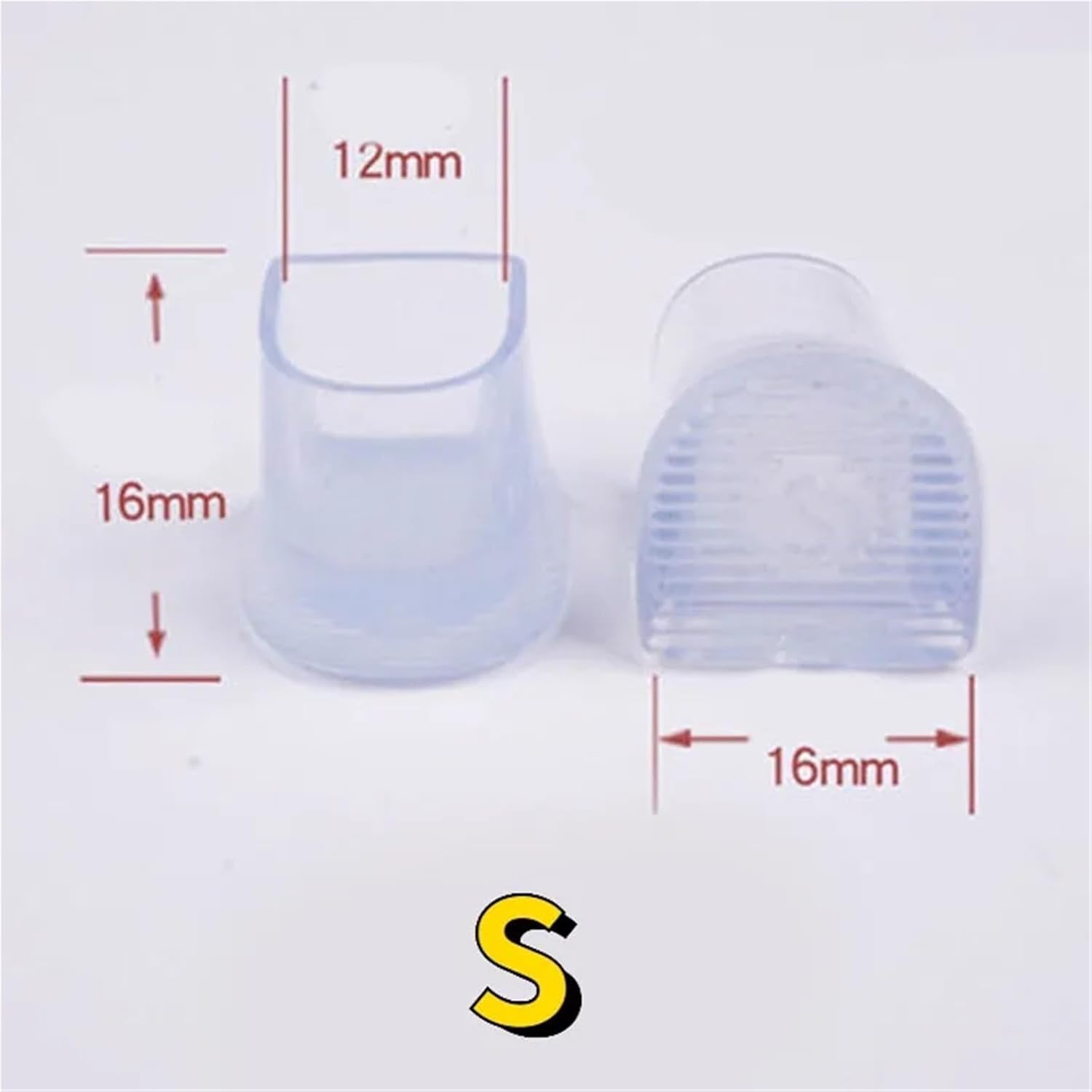Heel Caps for High Heels 50/100Pairs High Heel Protector Caps Anti-Slip Stopper Black Transparent Noise Reduction Shoe Heel Cover for Women Shoe Accessories(Transparent,100Pairs,Small)