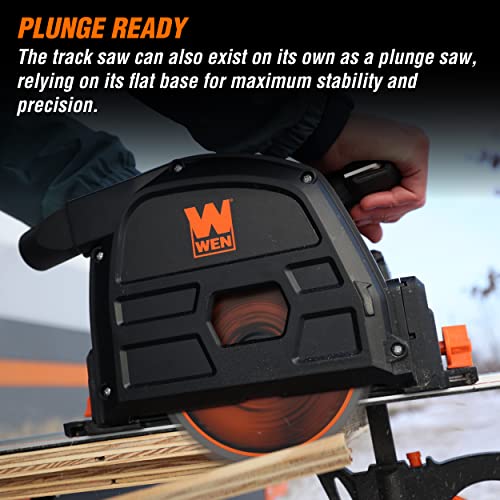Wen Cordless 6.5-Inch Track Saw, Brushless With Variable Speed (Tool Only, 20V Max Battery Not Included) (20691Bt) #TOP1