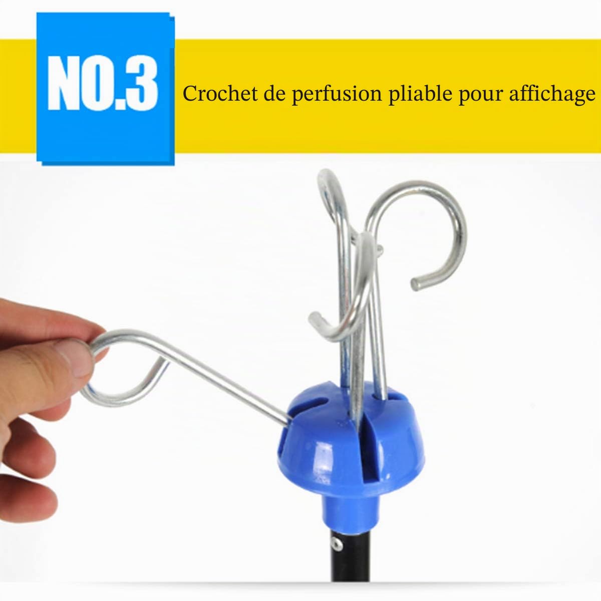 Support D'égouttement De Réglable - Pied À Perfusion en Acier Inoxydable De Qualité, À Usage pour Pied À Perfusion pour Clinique Ou Domicile, Hauteur Réglable 70~210cm(210cm(83in))