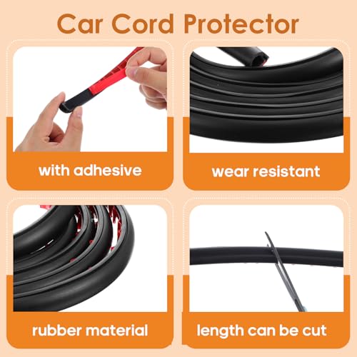 9.84 Ft Windshield Wire Hider for Car - Black PVC Side Opening Cable Cover to Hide Wires on Roof Rack, Light Bar, Dome Light & More - Universal Car Wire Hider by HOFURME - Used condition - Image 3