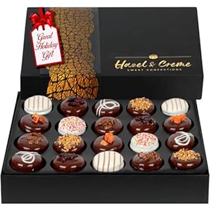 Holiday Chocolate Cookie Gift Box – Christmas Cookie Gift Basket – Chocolate Covered Cookies – Gourmet Cookie Gift – Vegan Food Gift For Him Or Her, Kosher