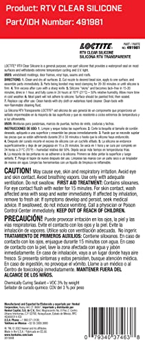 Loctite 37463 Clear Rtv Silicone Adhesive/Sealant Tube, 80-Milliliter #TOP1