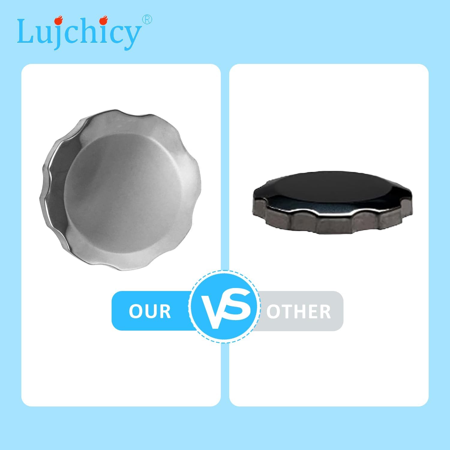 0G84300105 Gas Fuel Cap Replacement Fits Generator 0H0775 0H1325A GP5500 GP2600 and Harbor Freight Predator 4000W 212CC 6.5HP 68729 6500W 420CC 13HP 63082 63083 Generator, Silver