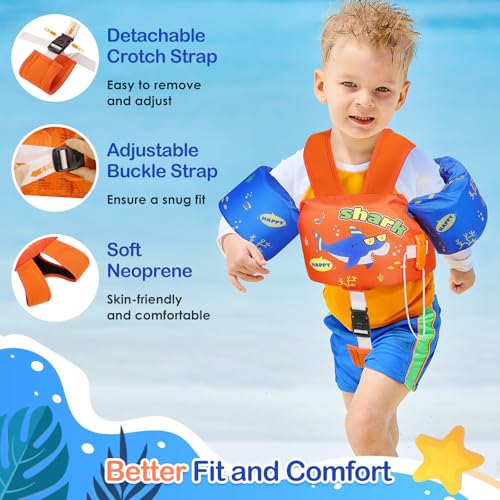 Image of MoKo Toddler Arm Floaties 20-50lbs, Swim Vest Water Wings for Kids Pool