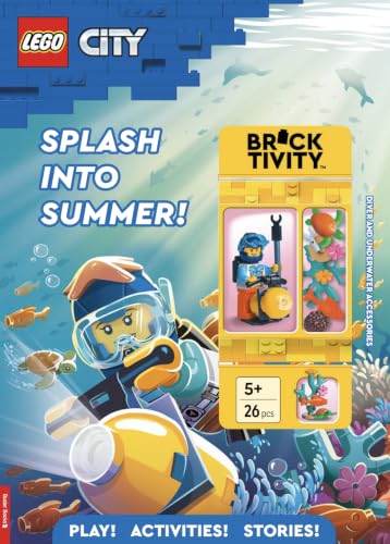 Image of LEGO City: Splash into Summer Activity Book (with diver LEGO minifigure and underwater accessories) (LEGO Minifigure Activity)