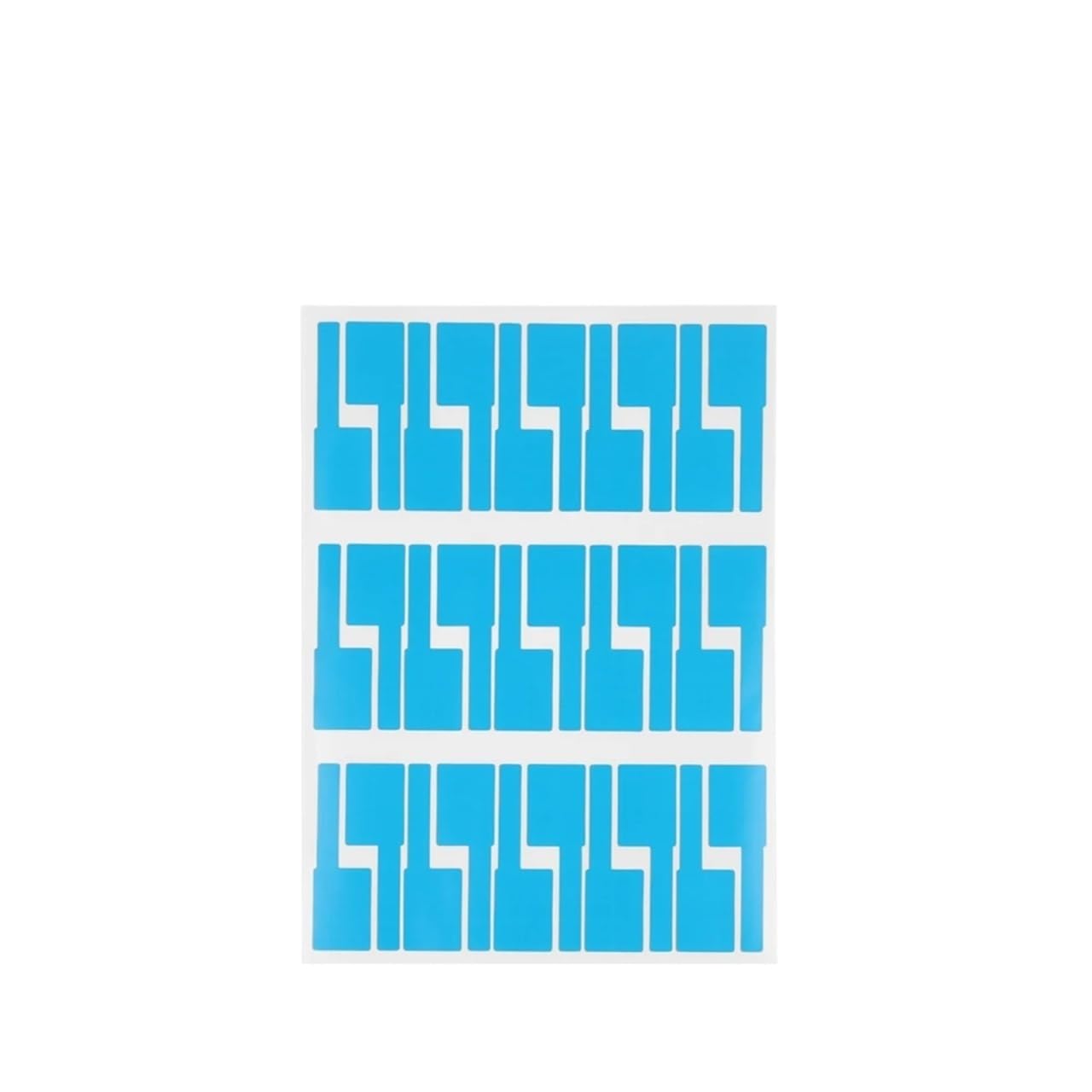 Etichette adesive for cavi di rete A4, colorate, impermeabili, autoadesive, for elettrici, da organizzare(Blue 5sheet)