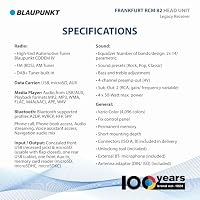 Blaupunkt Frankfurt RCM 82 DAB,1-DIN Autoradio, DAB+, Bluetooth, AUX; USB, SD-Karteneingang, Lenkradfernbedienung, Freisprecheinrichtung, Equalizer, 200 Watt, schwarz – Ansicht 3