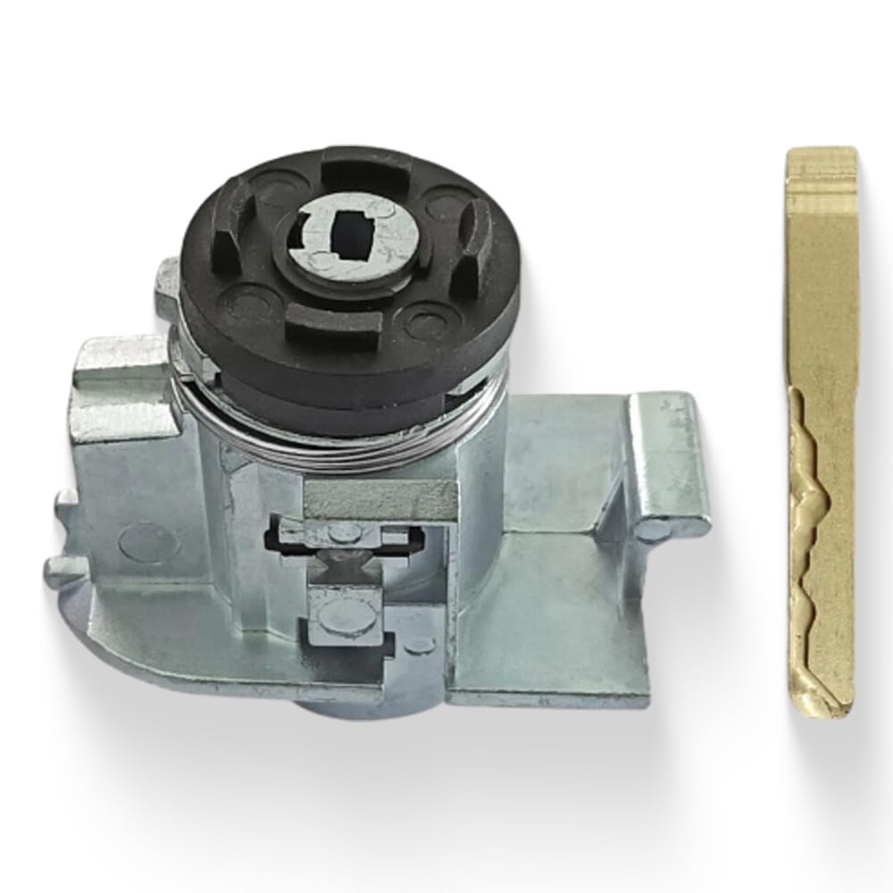 Front Left Door Lock Barrel Key Set, Replace LR027452, LR043269, 30784963, Compatible with Land Rover Volvo C30 C70 S40 S80 V50 Jaguar XF XFR, 1 Set