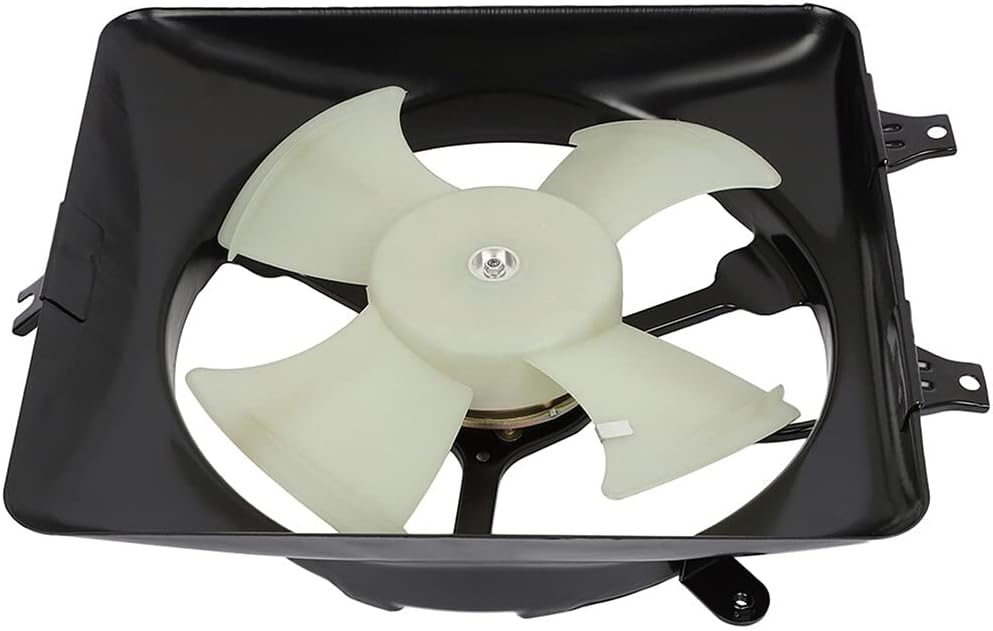 SCITOO 610690 A/C Condenser Engine Cooling Fan Assembly Replacement Fit for 2003-2007 for Honda for Accord 3.0L