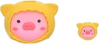 Generic Silicone Charger Bite With Cable Protector Pig Design Set Of 2 Pieces - Multi Color