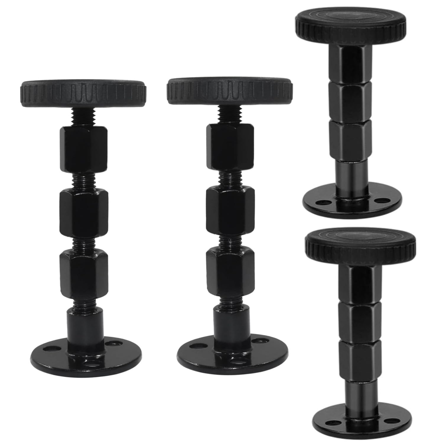 4 Stück Verstellbare Anti-Shake Abstandshalter 30-110mm, Verdickte Bett Abstandhalter Wand Mit Gewinde, Kopfteil Stopper, Stabilisator Mittelbalken Bettstütze für Betten, Bettgestell, Sofas, Schränke