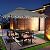 Yaheetech Gazebo for Patios 11x11 - Outdoor Powder-coated Steel Frame Gazebo, Double Roofs Grill Gazebo BBQ Pavilion, Water-resistant, for Lawn/Backyard/Garden/Deck, Dark Gray