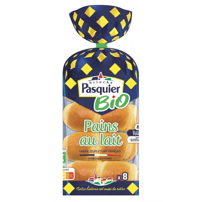 BRIOCHE PASQUIER - Pains Au Lait Bio 280G - Lot De 4 - Offre Special