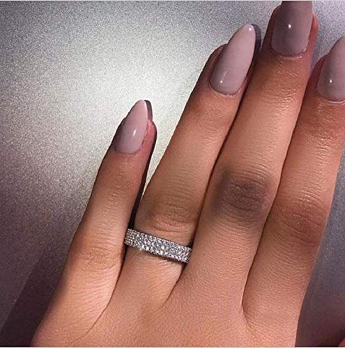 Bague de fiançailles en argent 925, cadeau idéal de Saint-Valentin