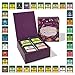 VAHDAM, Muestrario Surtido de Bolsitas de Té -40 Bolsitas de Té Piramidales de Diferentes Sabores | Surtido Te Regalo Infusiones | Juego de variedad de té -Té de hierbas, té verde, té chai, té negro