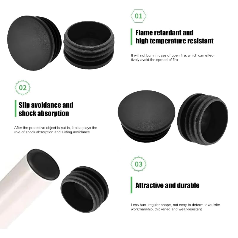 HORREX 16mm Embout Pied De Chaise 40 Pièces Tampon Chaise