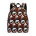 Sac à dos de voyage léger avec cafetière, boisson chaude, illustration de dessin animé, sac d'école, sac à dos de voyage unisexe pour adolescent, multicolore, taille unique
