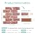 Commomy 10 Pcs Peel and Stick Brick Tile -11.8"X11.8" Small Size PVC 3D Faux Brick Wall Panels Printable Red Brick Wallpaper Backsplash Paneling for Living Room, Bedroom, RV, Kitchen, Fireplace