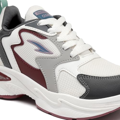 Image of ASIAN Aroma-02 Women's Chunky Sneakers | Lightweight Memory Foam Cushioning | Breathable Mesh Upper | Stylish Thick-Sole Casual Shoes