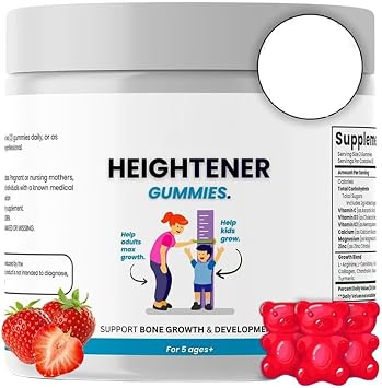 Height Gaining Gummies - Suitable for Natural Height Gain to Enhance Strength And Growth  60 Gummies ,2 pcs