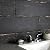 SomerTile FNURT8NG Retro Nero 8-1/4" x 23-1/2" Porcelain Floor and Wall Tile, Black, 8