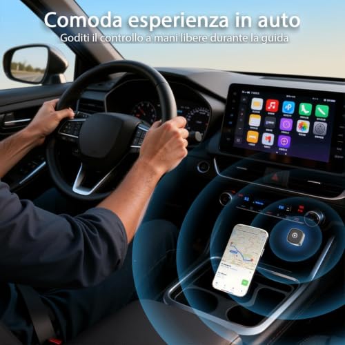 Image of Wireless Carplay Adapter, Suitable for Vehicles Equipped with Cabled CarPlay, Plug and Play Feature enables Fast and Stable CarPlay Wireless Connection, Suitable for 800+ Vehicles (Grey)