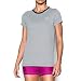 Under Armour Women's Tech Crew - Stripe, Black/White, Small