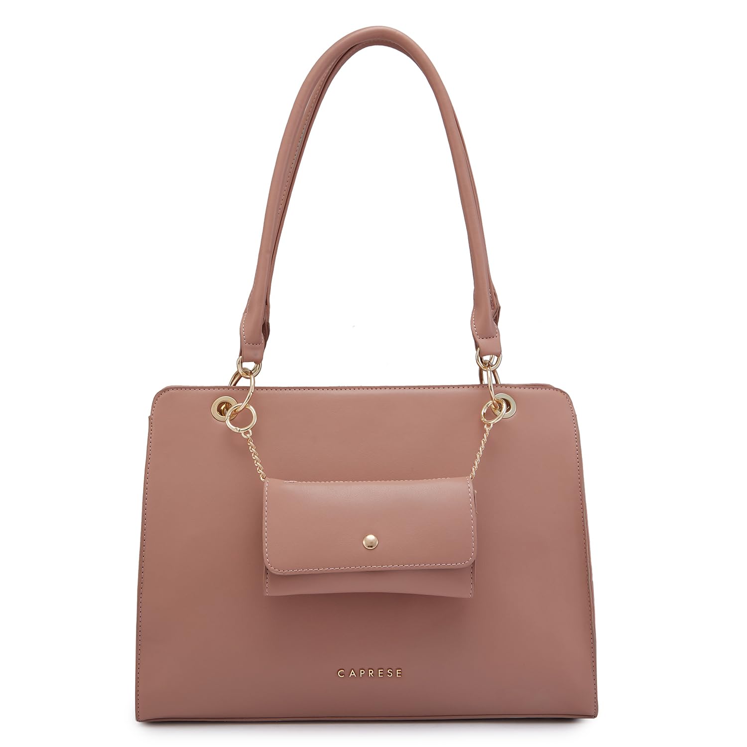 Caprese CAPRI SOLID PINK FAUX LEATHER LARGE SATCHEL HANDBAG (B0CYQBPS12) Amazon Price History, Amazon Price Tracker