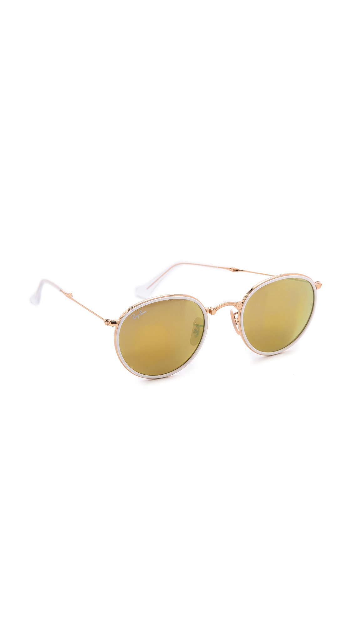 Ray-Ban RB3517 Folding Metal Round Sunglasses