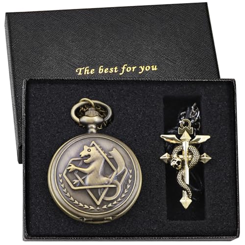 Reloj de bolsillo de cuarzo Tiong estilo collar de parche para trajes de época 7
