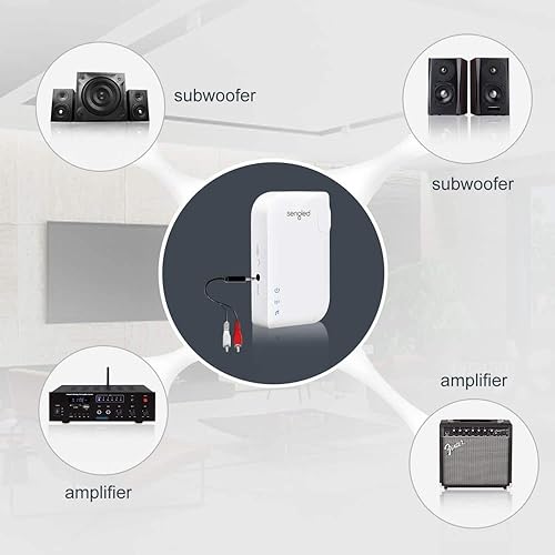 Miniatura 5 de Sengled Pulse AMP - Adaptador de audio de subwoofer inalámbrico para mejorar los graves de un sistema de altavoces de sonido de pulso, requiere un
