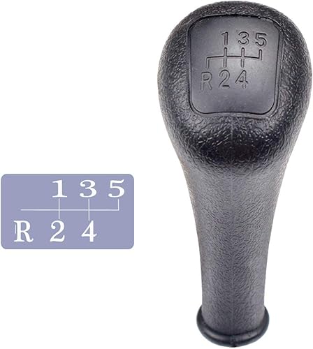 Miniatura 3 de Pomo de la palanca de cambios de 5 velocidades negro superior manual de plástico para Mercedes Benz W190 W201 W202 W123 W124 W126 W140 S124 C E S
