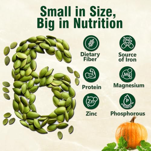 Image of Raghbat Pumpkin Seeds, 200g, Rich in Protein, Dietary Fibre, Magnesium & Phosphorus, Raw & Unroasted Pumpkin Seeds, Source of Iron & Zinc, Handpicked Seeds, Resealable Pack