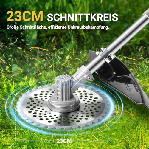 Bild 1 - Akku Rasentrimmer für Makita Akku 18V(MAX 21V), Akku Freischneider mit Unkrautbürste, Motorsense Akku, Bürstenloser Motor, für Trimmer Garten (ohne Akku & Ladegerät)