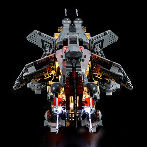 YEABRICKS LED Light for -75337 Star Wars AT-TE Walker Building Blocks Model (Building Set NOT Included), White - Image 3