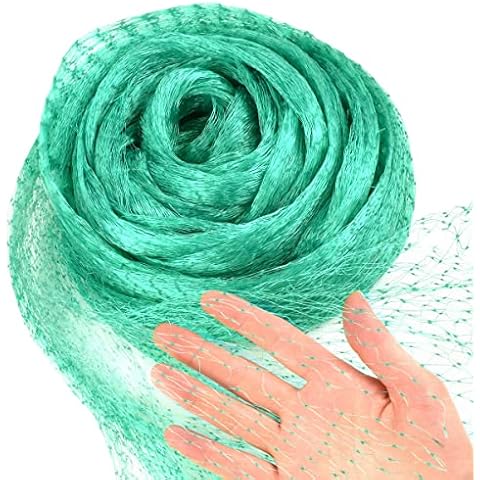 Garden Netting Mesh (2m x 10m) Garden Netting For Birds, Plants, Fruit, Veg, Versatile Garden Lawn Netting Fine Mesh - with 50 Garden Ties Cover
