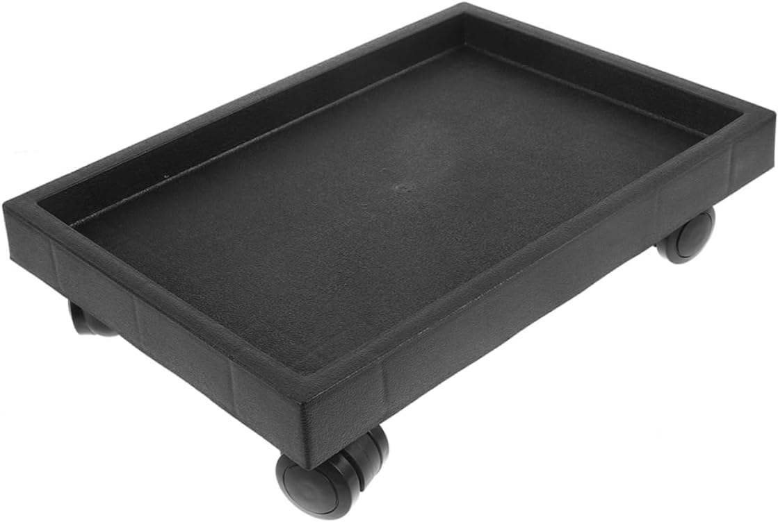 SUPVOX Movable Plant Tray Heavy-Duty Wheels Planter Stand for Indoor and Outdoor Use for Flowerpots and Pots Easy Rolling Plant Dolly for Garden and Home